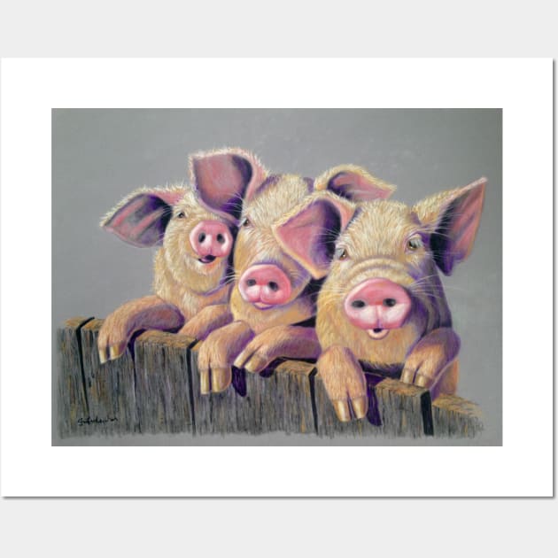 Three Little Pigs Wall Art by JoFrederiks